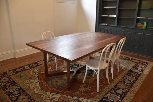 Custom Walnut Dining Table, Custom Dimensions, Conference Table, Kitchen Table